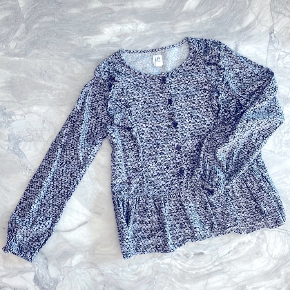 Peplum ruffle blouse